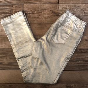 Metallic girl’s pants